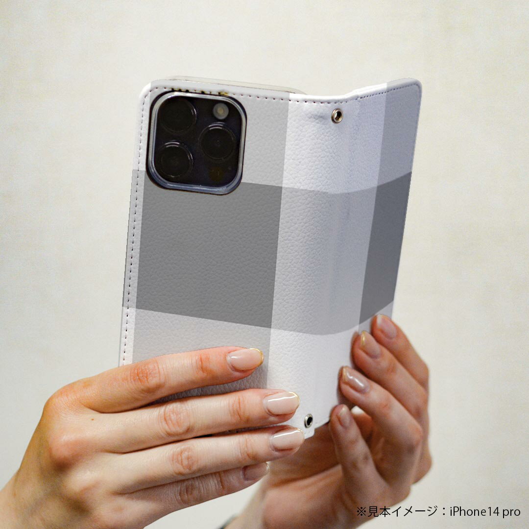 BASIO active3 KYG04 ベイシオ アクティブ3 ケース カバー 手帳型 マグネット式 ピタッと閉まる レザーケース kyg04 カード収納 ポケット igcase 004228 チェック　白　グレー