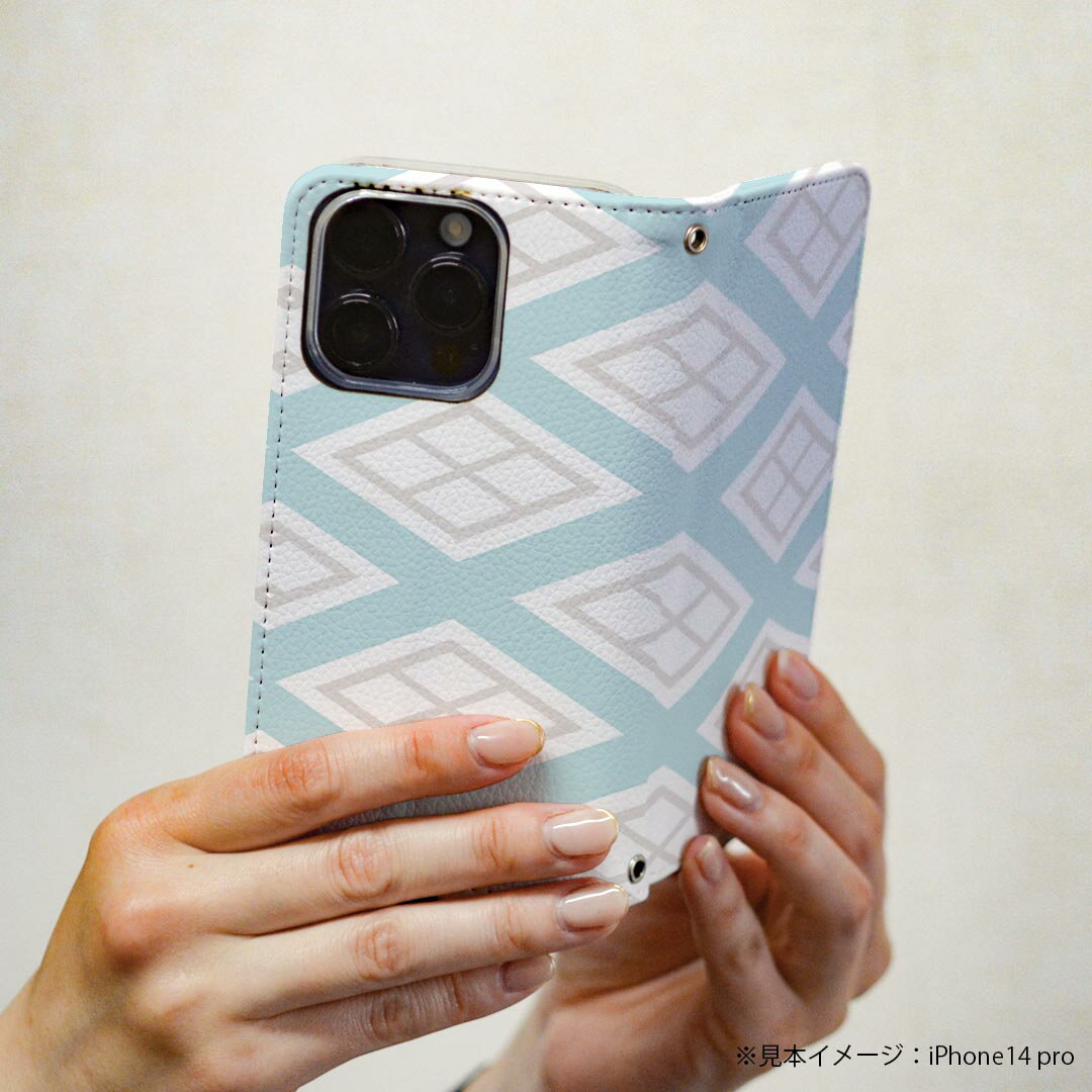 Galaxy A41 SC-41A ギャラクシー 専用 ケース カバー 手帳型 マグネット式 ピタッと閉まる レザーケース sc41a docomo ドコモ カード収納 ポケット igcase 004374 模様　シンプル　水色