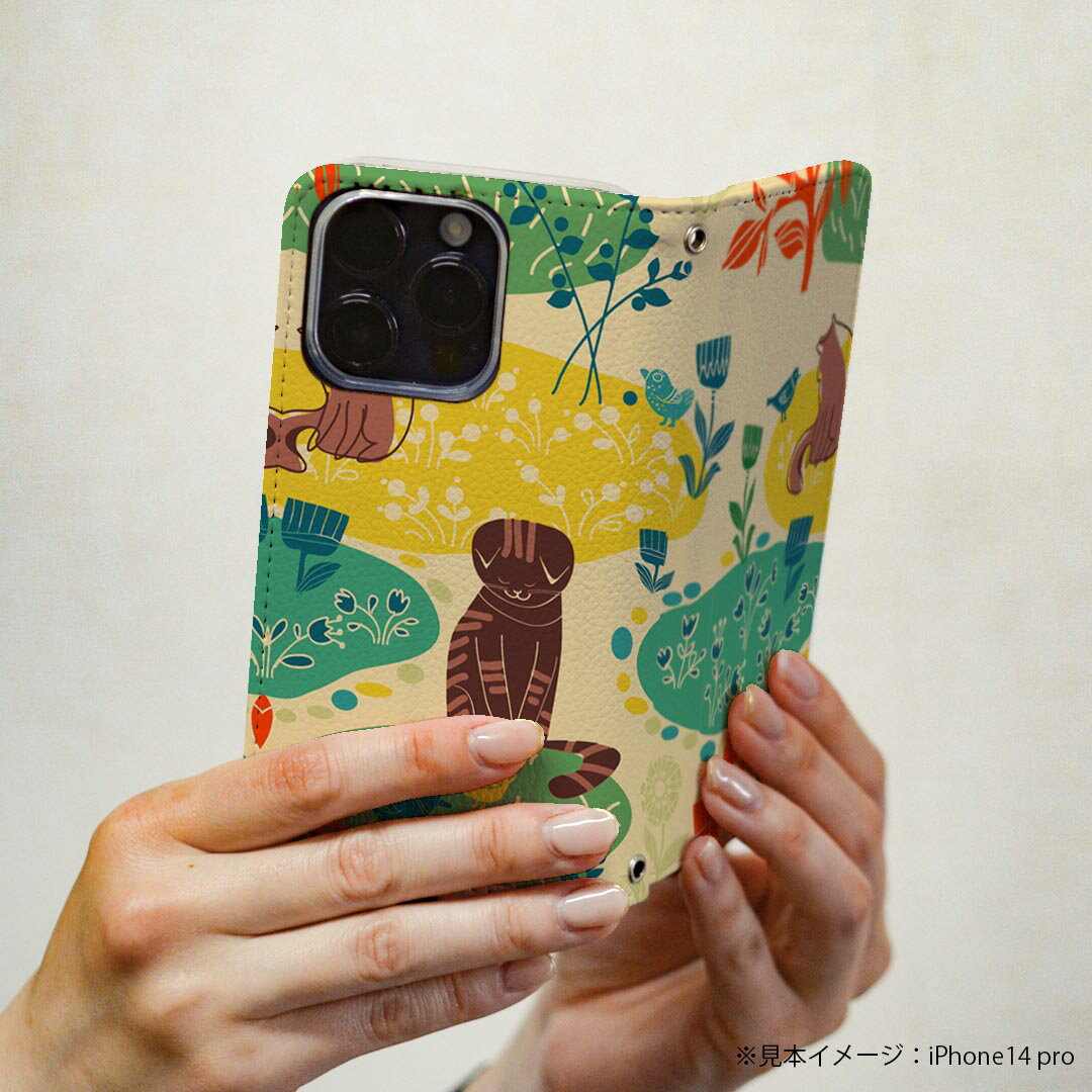 Google Pixel 9 Pro XL 専用 ケース カバー 手帳型 マグネット式 ピタッと閉まる レザーケース pixel9proxl カード収納 ポケット igcase 004419 猫　キャラクター　鳥