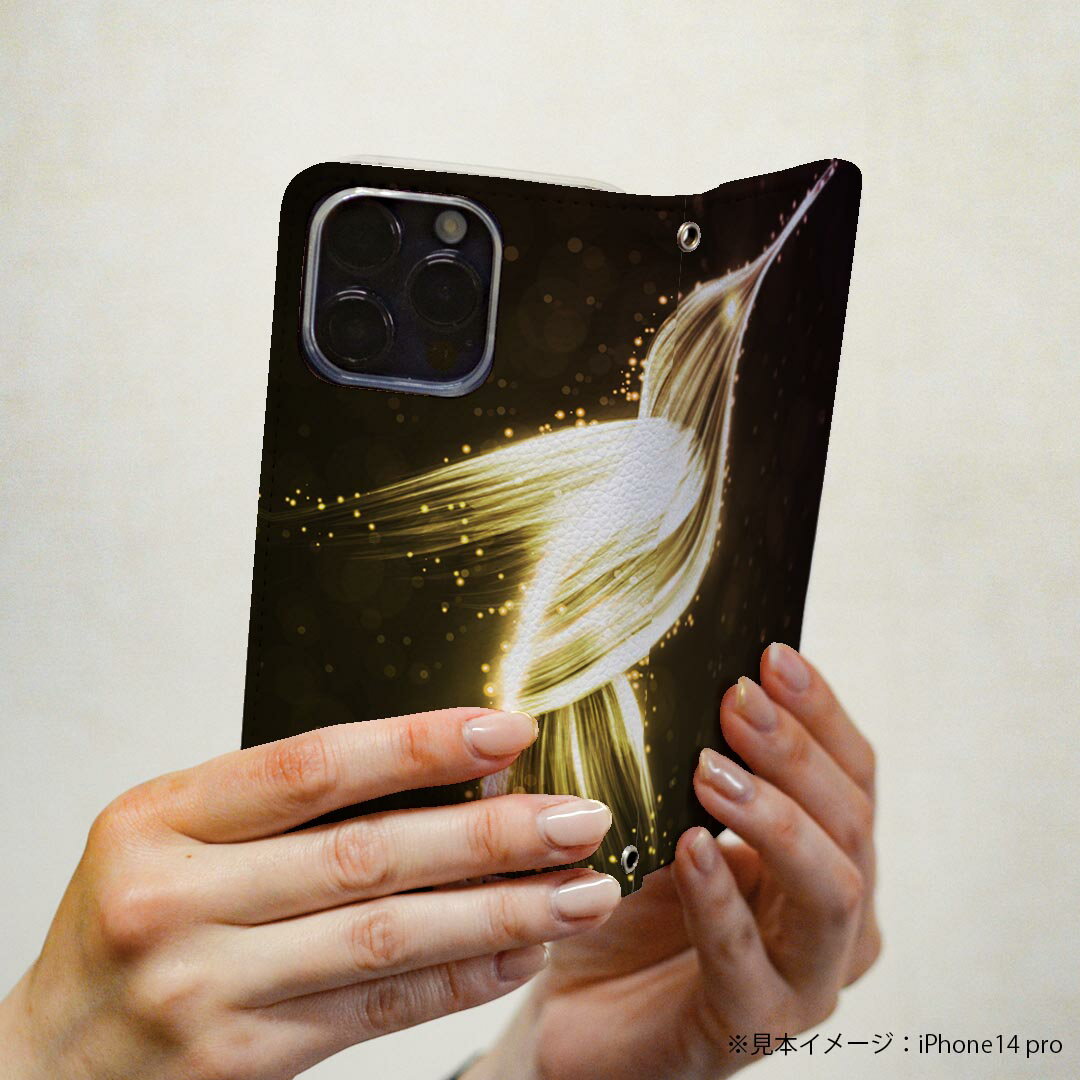 Galaxy S21 5G SC-51B ギャラクシー 専用 ケース カバー 手帳型 マグネット式 ピタッと閉まる レザーケース sc51b カード収納 ポケット igcase 004513 鳥　金　ゴールド　シンプル