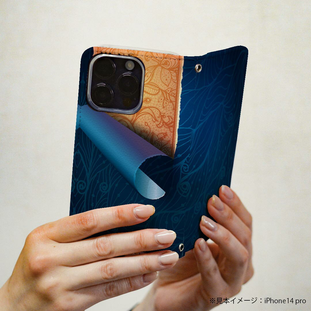 Galaxy S9 SC-02K ギャラクシー 専用 ケース カバー 手帳型 マグネット式 ピタッと閉まる レザーケース sc02k カード収納 ポケット igcase 005798 花　　青