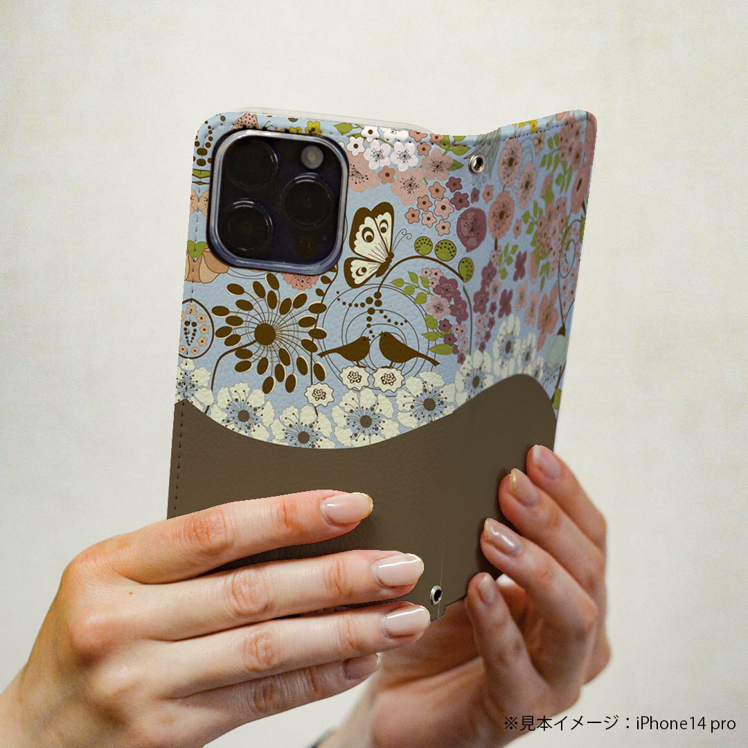 iPhoneX iPhone 10 アイフォーン エックス　テン 専用 ケース カバー 手帳型 マグネット式 ピタッと閉まる レザーケース iphone x カード収納 ポケット igcase 006088 花