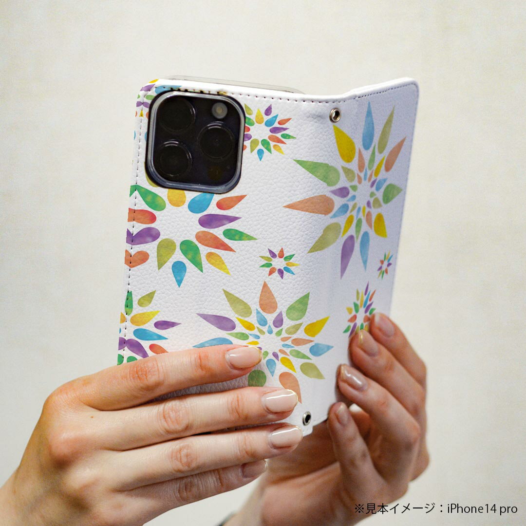 Xperia Z5 SO-01H エクスペリア ストラップ付き so01h 専用 ケース カバー 手帳型 マグネット式 ピタッと閉まる レザーケース カード収納 ポケット igcase 006850 花