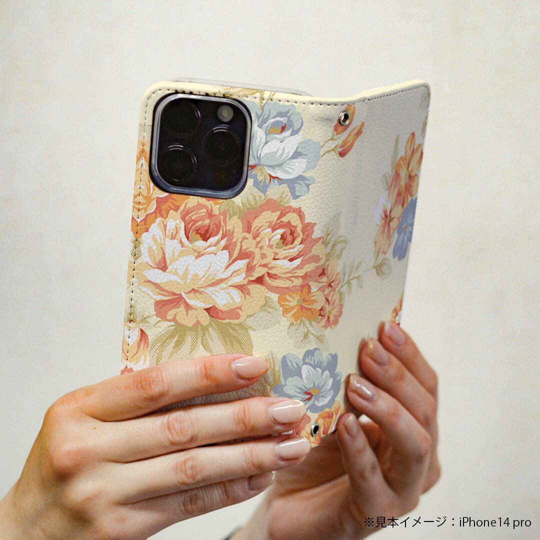 iPhone13pro 6.1インチ 専用 各キャリア iPhone13 Pro プロ 共通対応 ケース カバー 手帳型 マグネット式 ピタッと閉まる レザーケース iphone13pro カード収納 ポケット igcase 007762 花　　イエロー　水色　ピンク