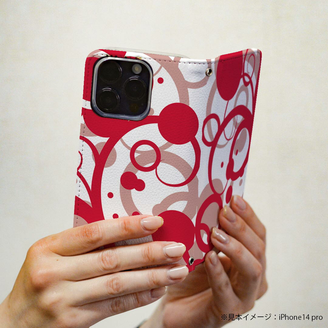 Google Pixel 8a 用 手帳型 ケース カバー ピクセル8a pixel8a 対応 ケース カバー 手帳型 マグネット式 ピタッと閉まる レザーケース カード収納 ポケット igcase 007794 花　　赤　レッド