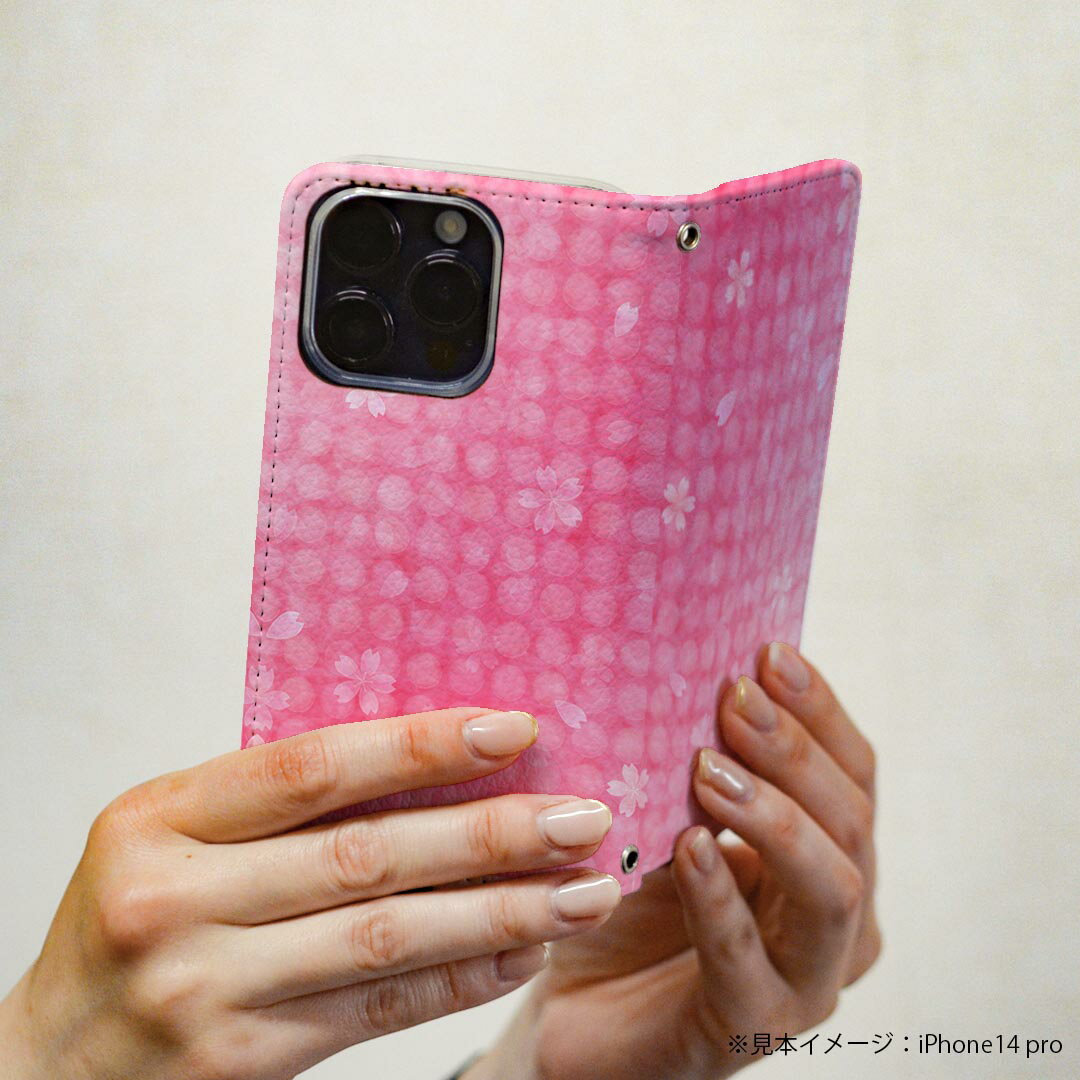 Google Pixel 9 Pro XL 専用 ケース カバー 手帳型 マグネット式 ピタッと閉まる レザーケース pixel9proxl カード収納 ポケット igcase 008591 花　　ピンク　桜