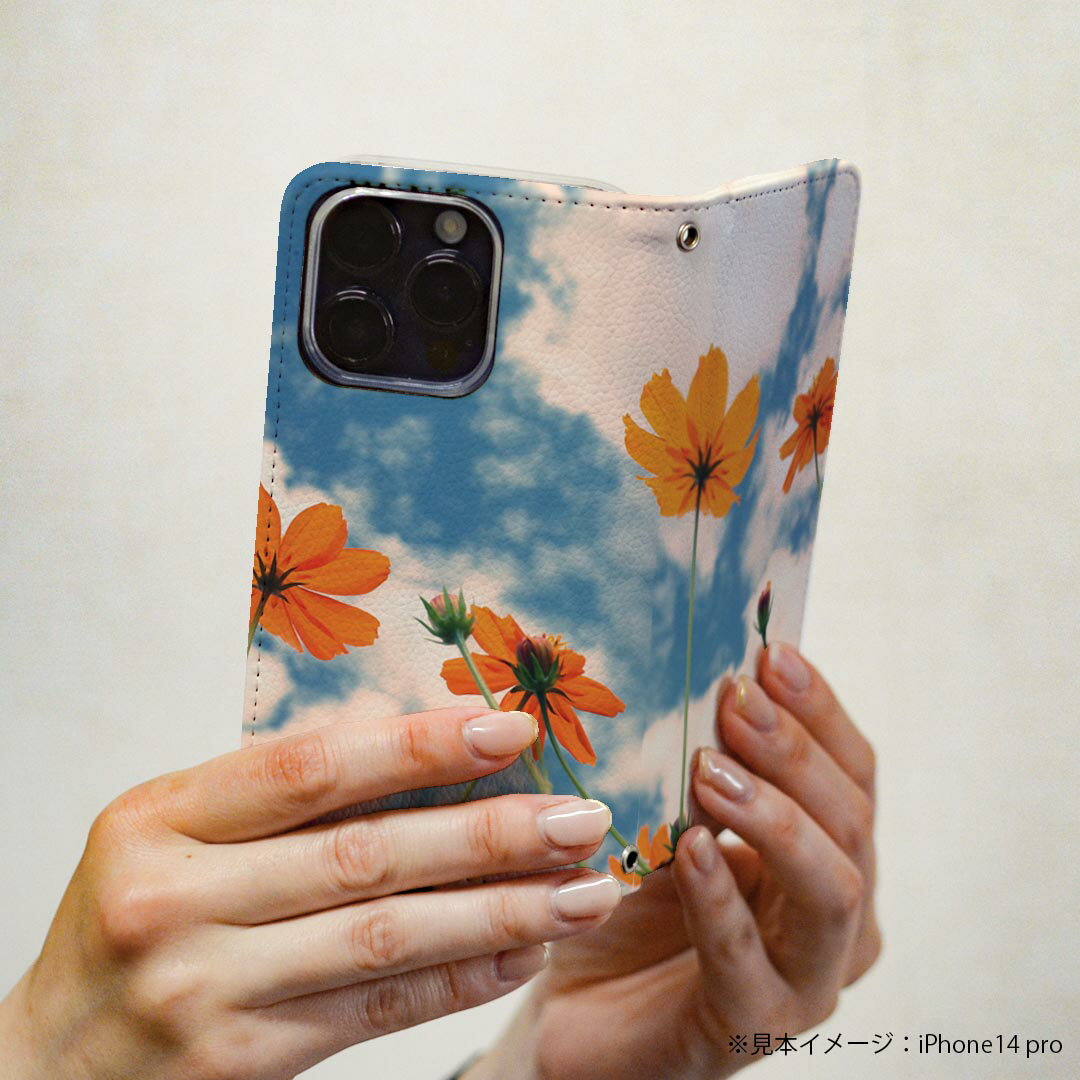 BASIO active3 KYG04 ベイシオ アクティブ3 ケース カバー 手帳型 マグネット式 ピタッと閉まる レザーケース kyg04 カード収納 ポケット igcase 009446 　空　写真　オレンジ