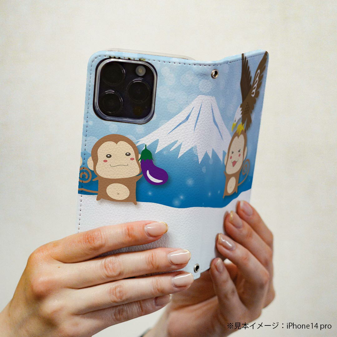 Google Pixel 9 Pro XL 専用 ケース カバー 手帳型 マグネット式 ピタッと閉まる レザーケース pixel9proxl カード収納 ポケット igcase 009535 富士山　動物　猿