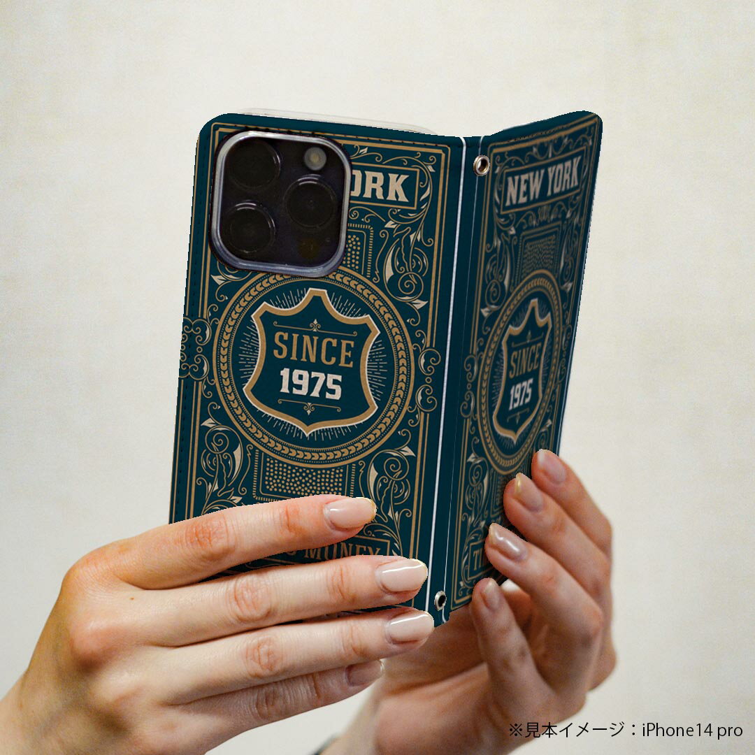 Xperia Z5 premium SO-03H エクスペリア プレミアム 専用 ケース カバー 手帳型 マグネット式 ピタッと閉まる レザーケース so03h カード収納 ポケット igcase 010124 外国　英語　レトロ