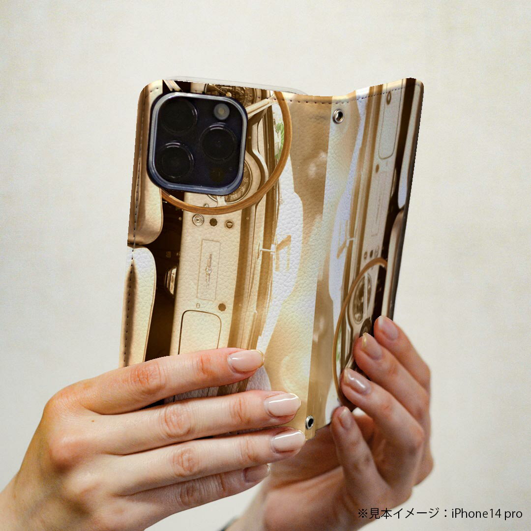 Xperia XZ2 Premium SO-04K 専用 ケース カバー 手帳型 マグネット式 ピタッと閉まる レザーケース so04k カード収納 ポケット igcase 010368 乗り物　車　写真