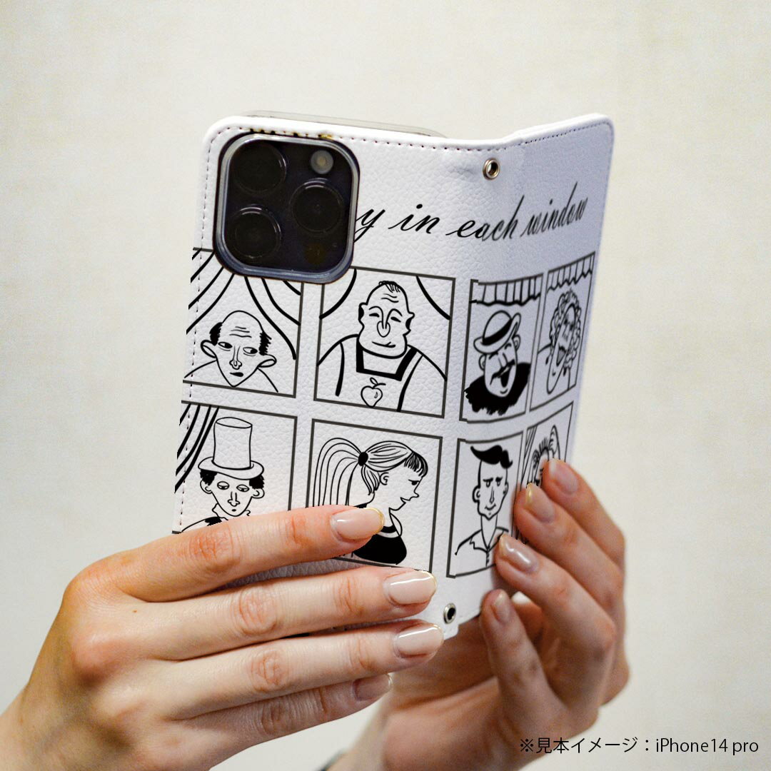 DIGNO BX3 用 A401KC / A402KC / A403KC 共通対応 ケース カバー 手帳型 マグネット式 ピタッと閉まる レザーケース ディグノBX3 カード収納 ポケット igcase 010568 キャラクター　黒　人物