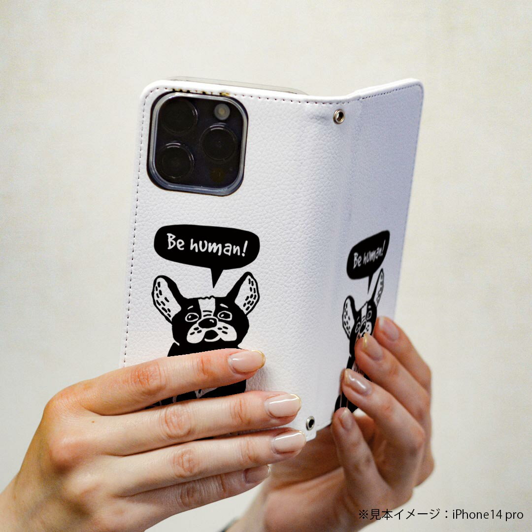 Galaxy S25 用 SC-51F / SCG31 (SM-S931) 共通対応 手帳型ケース カバーsx51f 手帳型 マグネット式 ピタッと閉まる レザーケース カード収納 ポケット igcase 010972 犬　キャラクター　英語 3