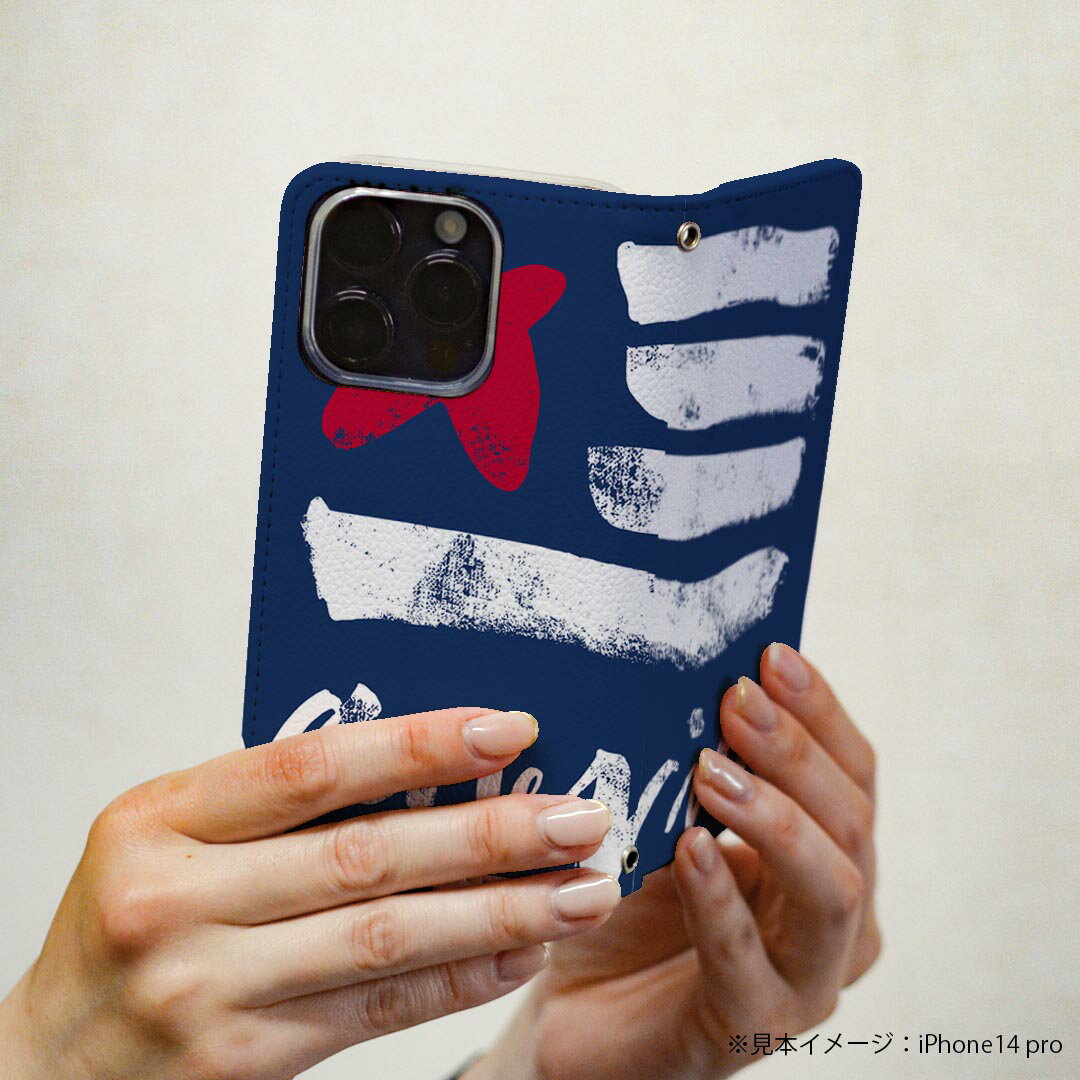 L-01K V30+ LG 専用 ケース カバー 手帳型 マグネット式 ピタッと閉まる レザーケース l01k カード収納 ポケット igcase 010995 アメリカ　国旗　文字