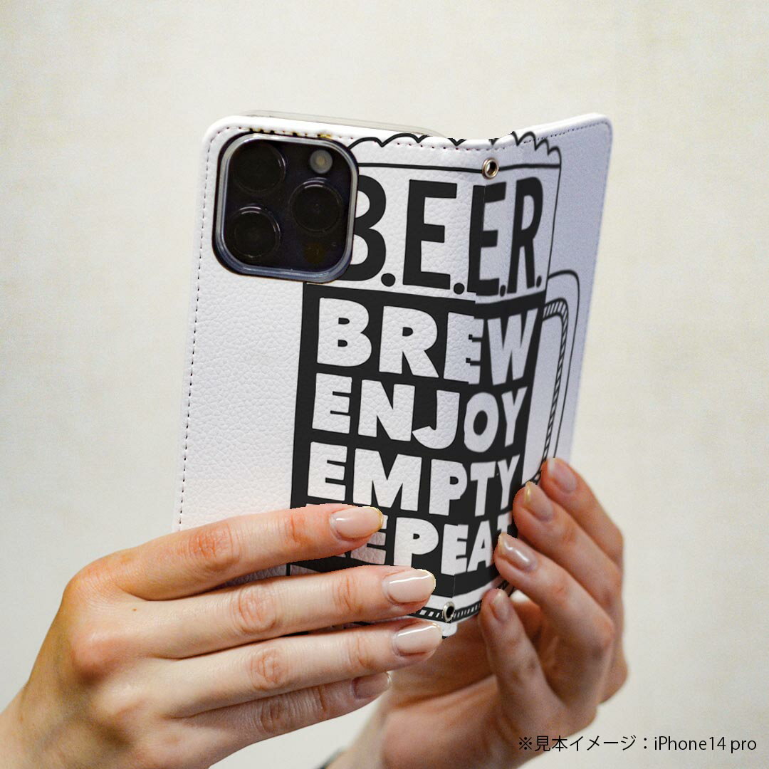 Pixel 3XL Google pixel3xl グーグル ピクセル3XL 専用 ケース カバー 手帳型 マグネット式 ピタッと閉まる レザーケース カード収納 ポケット igcase 011014 ビール　英語　ジョッキ