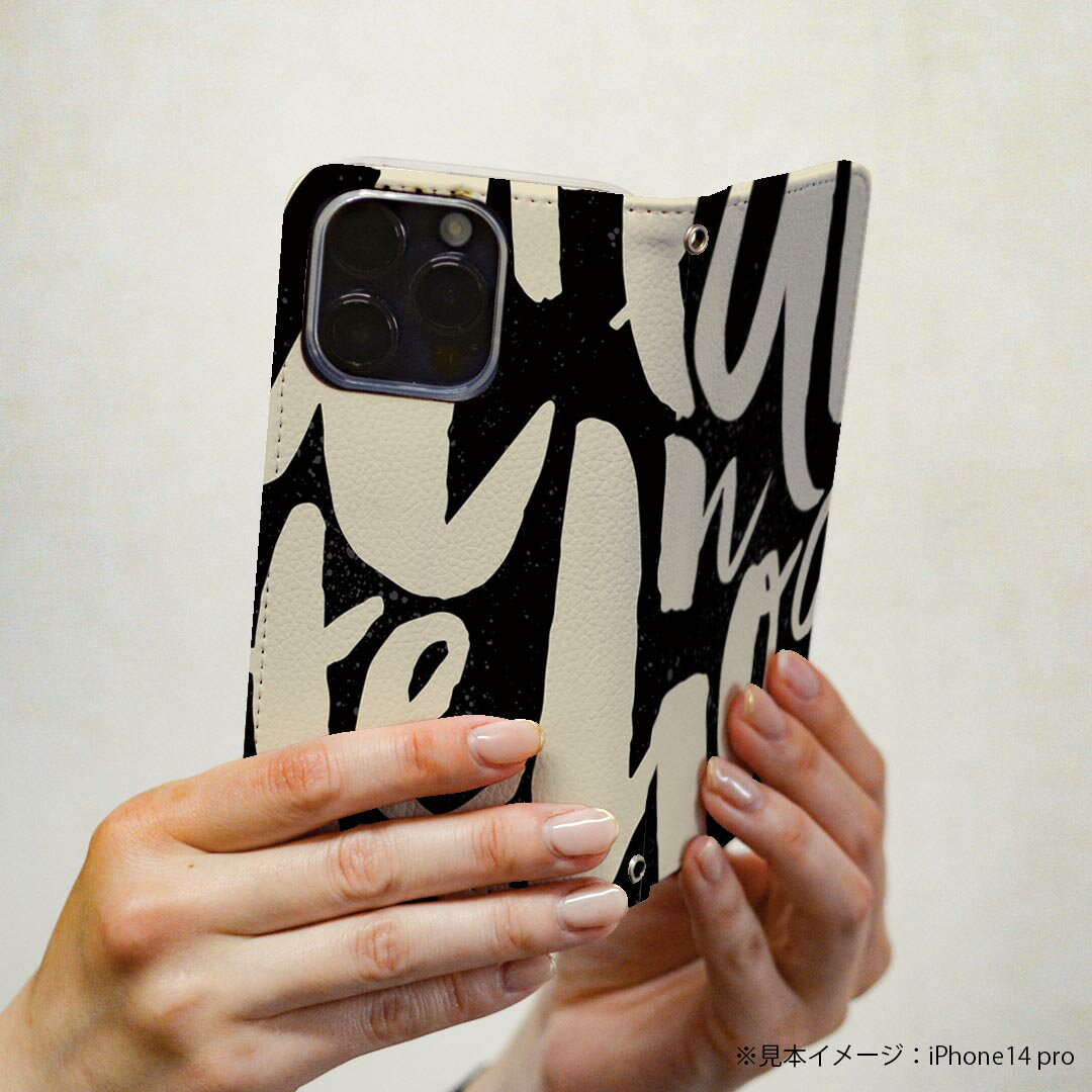 Arrows We F-51B FCG01 用 スマホカバー f51b ケース カバー 手帳型 マグネット式 ピタッと閉まる レザーケース カード収納 ポケット 011060 英語　アルファベット　文字