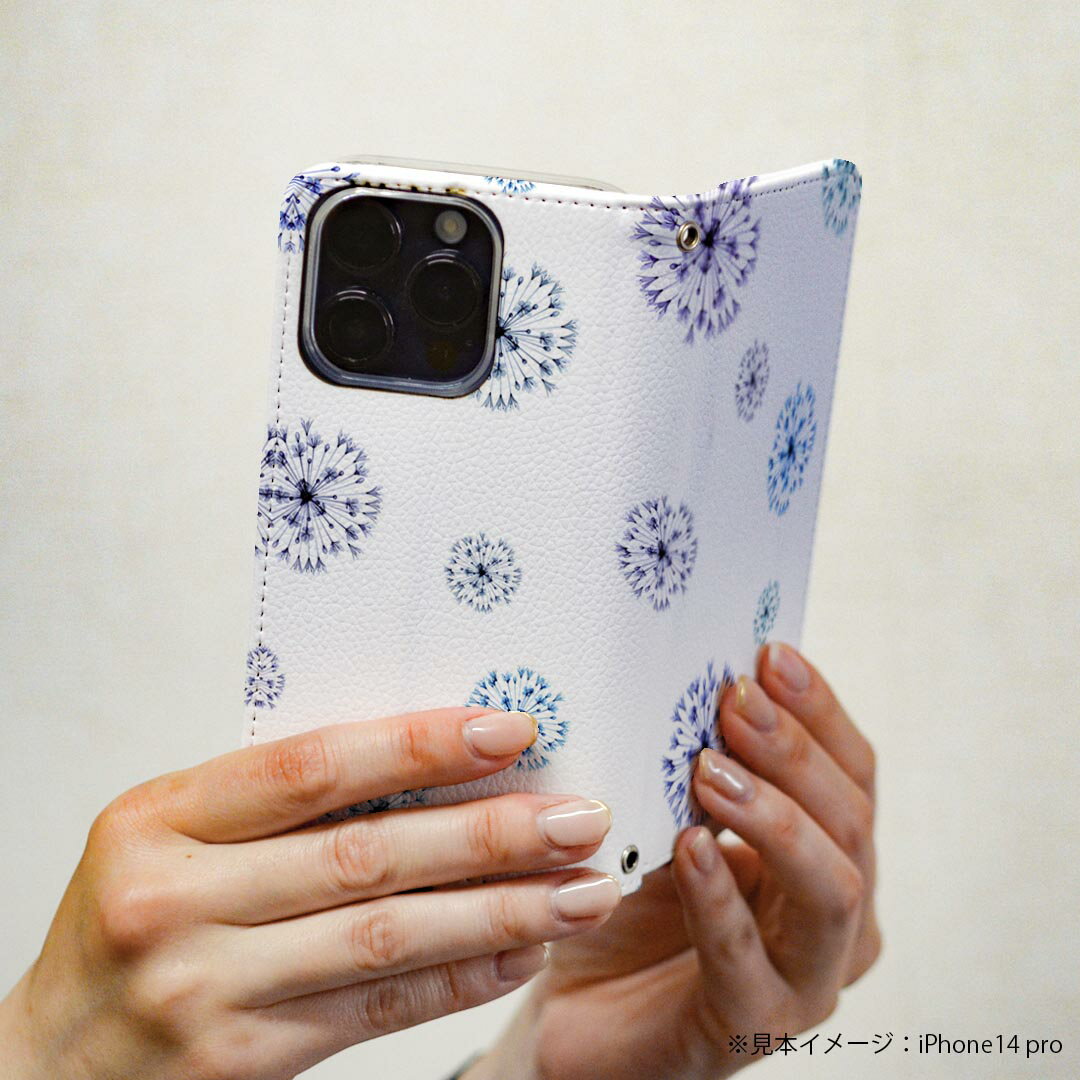 iPhone11 6.1インチ 専用 ケース カバー 手帳型 マグネット式 ピタッと閉まる レザーケース sc02k カード収納 ポケット igcase 011114 花　青　紫