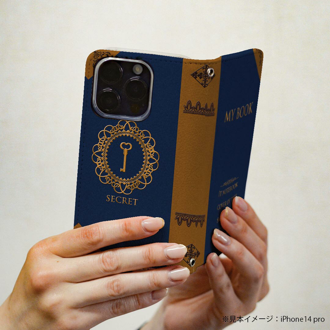 arrows NX F-01K アローズ NX 専用 ケース カバー 手帳型 マグネット式 ピタッと閉まる レザーケース f01k カード収納 ポケット igcase 011336 本　英語　ネイビー