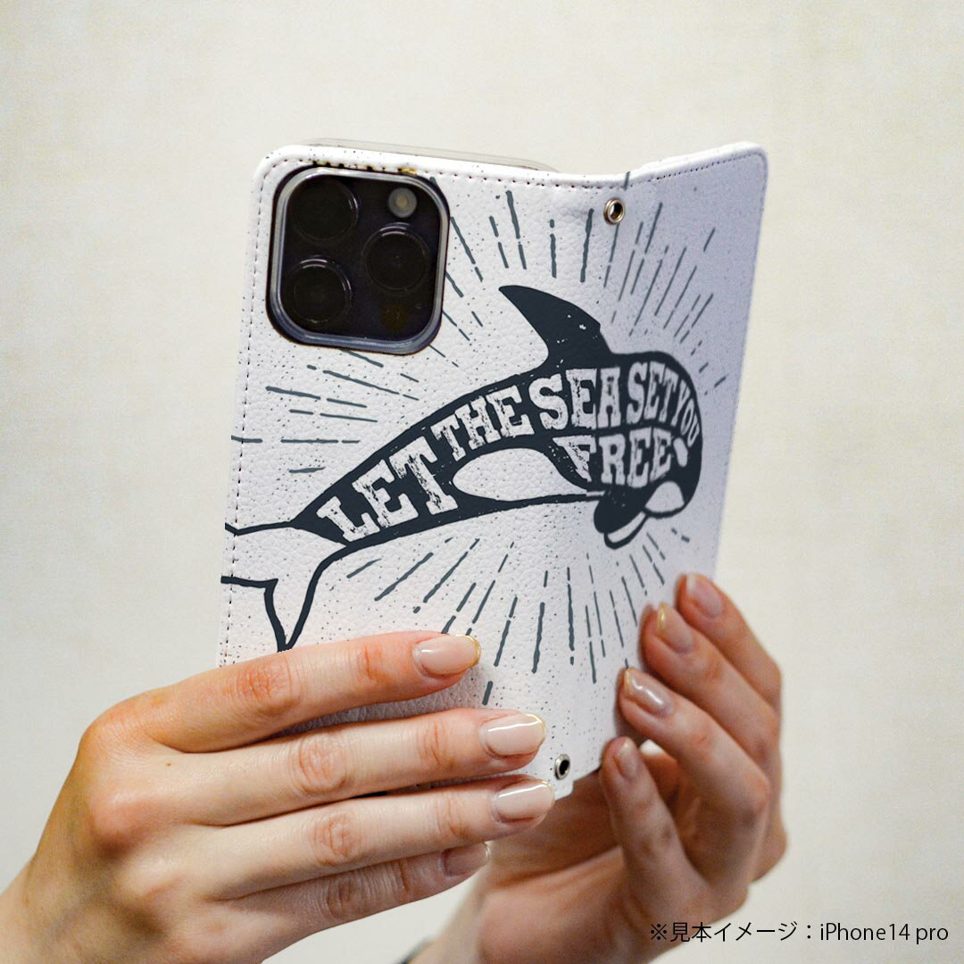 iPhone15plus 6.7 インチ 専用 各キャリア iPhone 15 plus 共通対応 ケース カバー 手帳型 マグネット式 ピタッと閉まる レザーケース カード収納 ポケット igcase 011448 海　生き物　イルカ