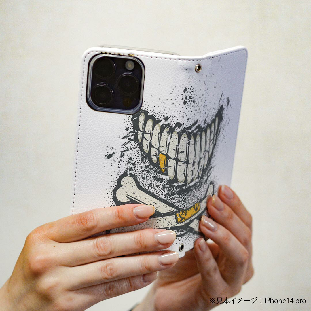 Google Pixel5 ケース 専用 ケース カバー 手帳型 マグネット式 ピタッと閉まる レザーケース pixel 5 カード収納 ポケット igcase 011921 スカル　かっこいい　おしゃれ