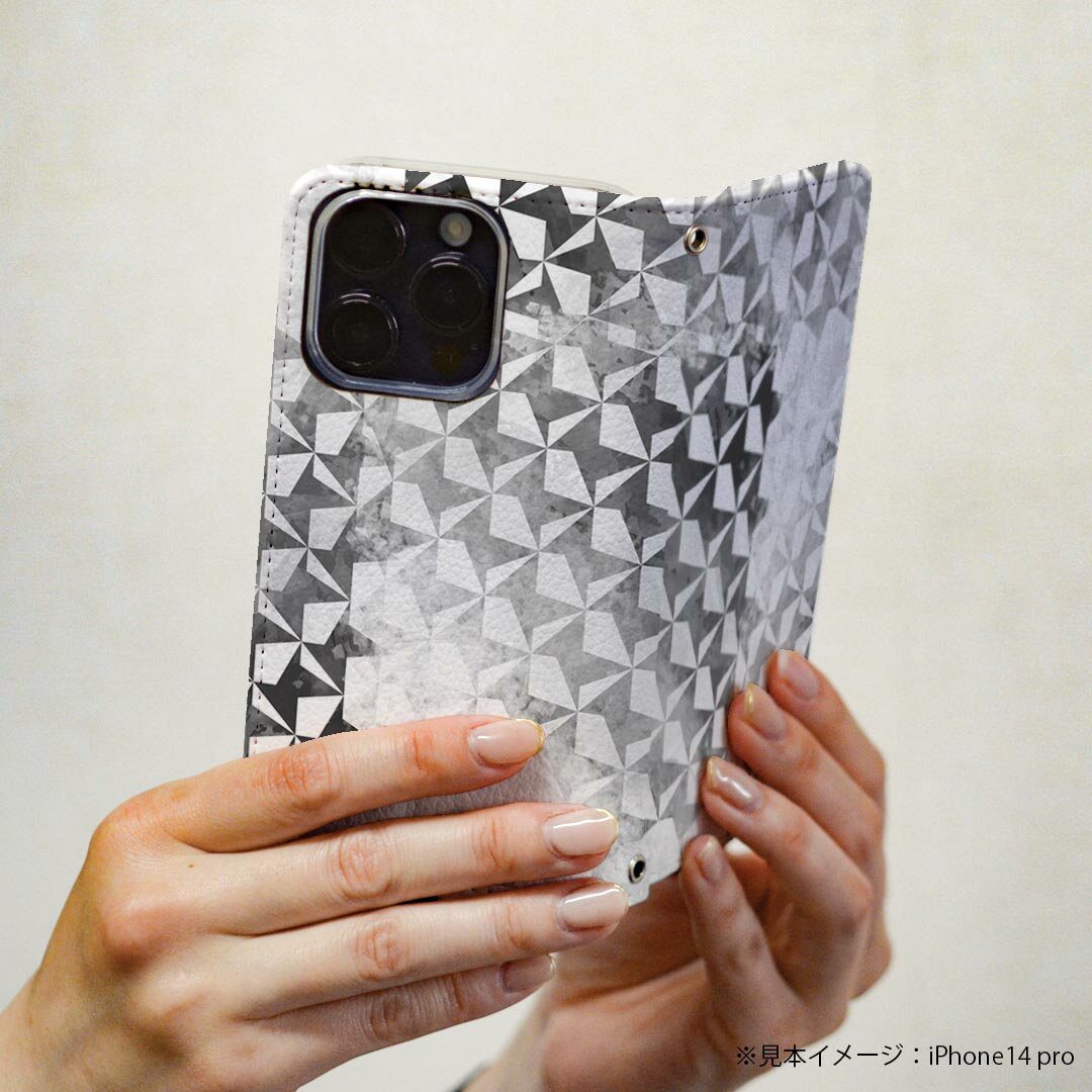 BASIO active3 KYG04 ベイシオ アクティブ3 ケース カバー 手帳型 マグネット式 ピタッと閉まる レザーケース kyg04 カード収納 ポケット igcase 012376 グレー　かっこいい　模様