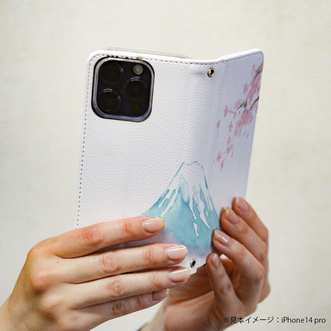 Galaxy S20 5G SCG01 ギャラクシー 専用 ケース カバー 手帳型 マグネット式 ピタッと閉まる レザーケース sc02k カード収納 ポケット igcase 012914 富士山　桜　日本