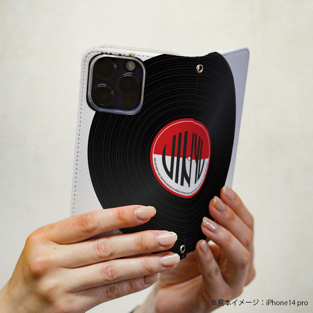 Galaxy S21+ 5G SCG10 ギャラクシー 専用 ケース カバー scg10 手帳型 マグネット式 ピタッと閉まる レザーケース カード収納 ポケット igcase 012960 レコード　音楽