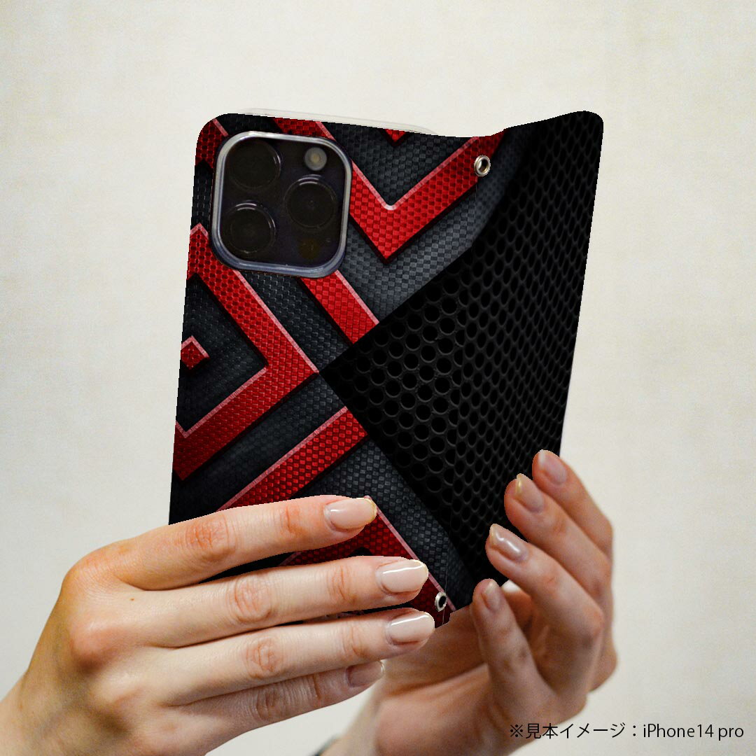 BASIO active3 KYG04 ベイシオ アクティブ3 ケース カバー 手帳型 マグネット式 ピタッと閉まる レザーケース kyg04 カード収納 ポケット igcase 013565 メッシュ　黒　模様