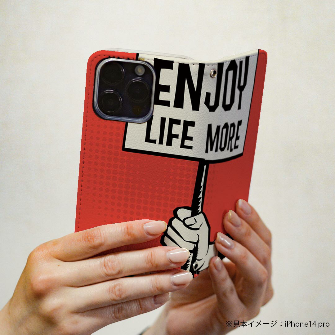 Xperia 10 VI 用 スマホカバー SO-52E / SOG14 / A402SO 共通対応 ケース カバー 手帳型 マグネット式 ピタッと閉まる レザーケース カード収納 ポケット 013737 英語　文字　看板