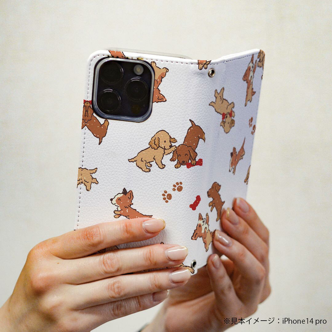 Google Pixel 9a ケース カバー 手帳型 マグネット式 ピタッと閉まる レザーケース pixel9a カード収納 ポケット igcase 013925 犬　動物　アニマル