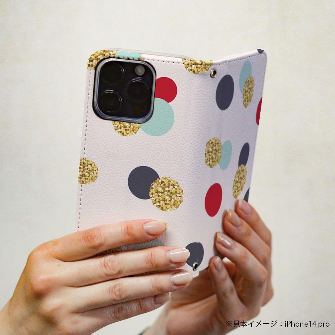 AQUOS sense SH-01K アクオスセンス 専用 ケース カバー 手帳型 マグネット式 ピタッと閉まる レザーケース sh01k カード収納 ポケット igcase 014258 模様　カラフル