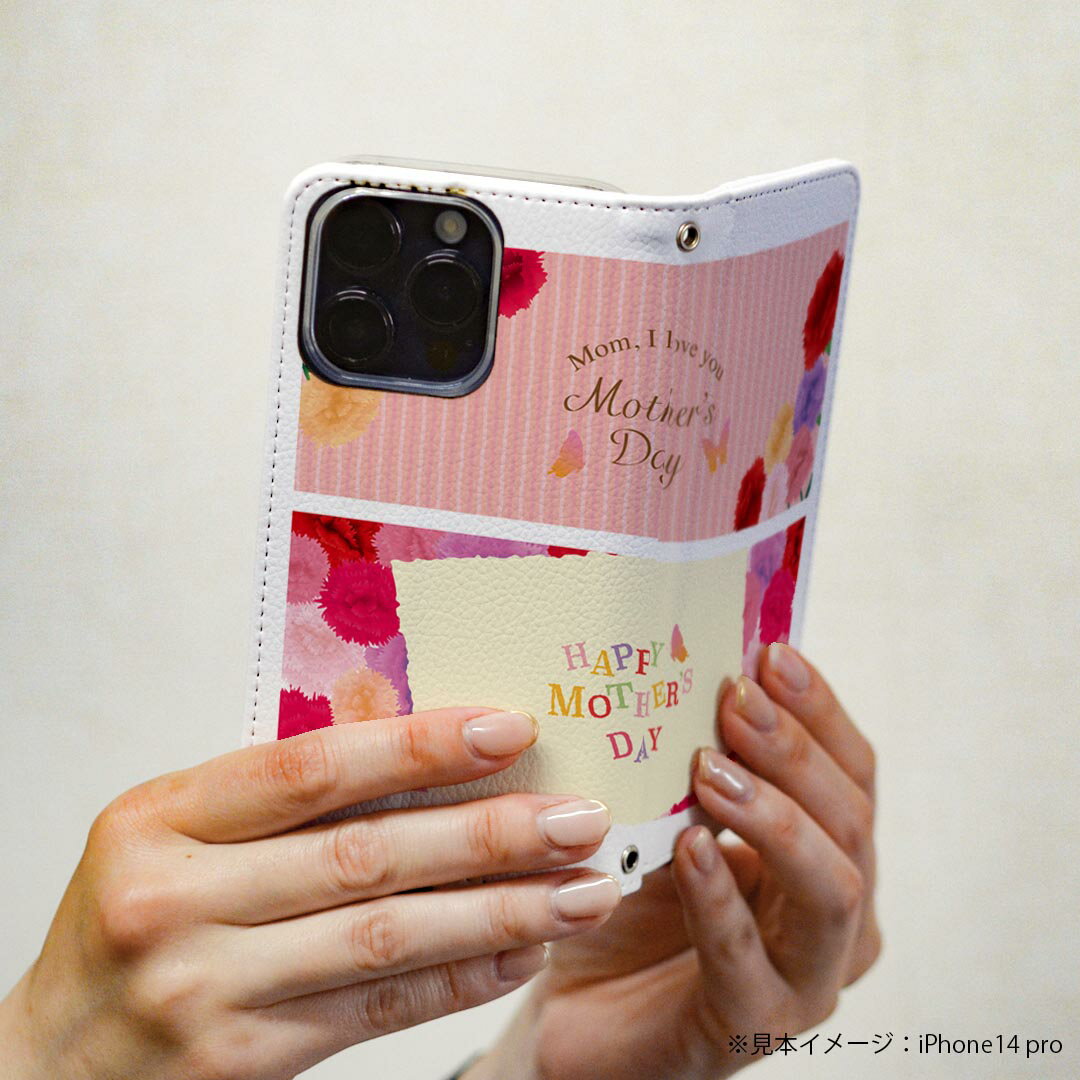 iPhone XR iPhone 10r アイフォーン エックスアール テンアール 専用 ケース カバー 手帳型 マグネット式 ピタッと閉まる レザーケース iphonexr カード収納 ポケット igcase 015306 母の日　バラ　花　母　カーネーション