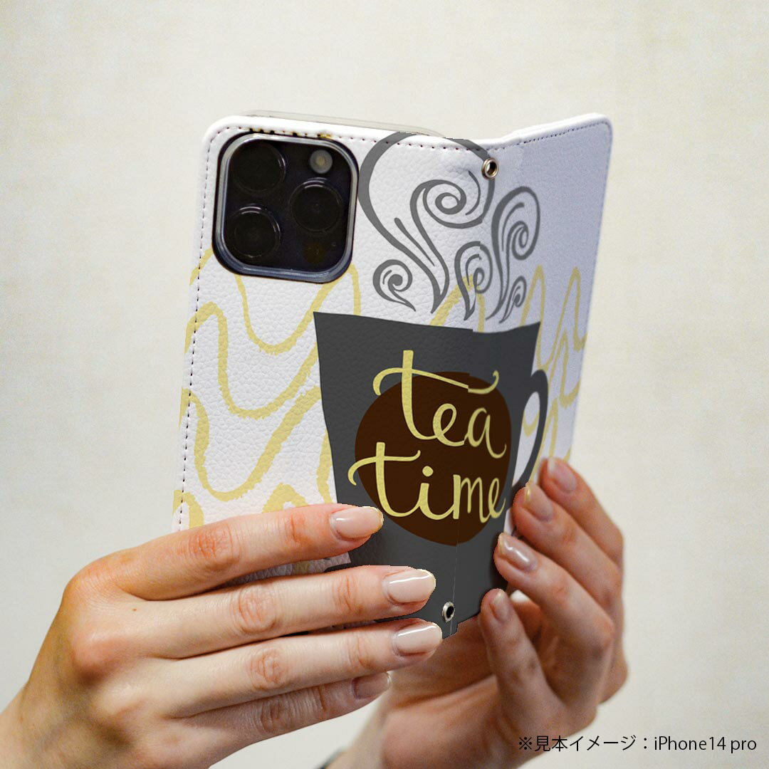 L-03K LG Electronics LG style エルジースタイル 専用 ケース カバー 手帳型 マグネット式 ピタッと閉まる レザーケース l03k docomo カード収納 ポケット igcase 015368 カフェ　コーヒー　英字　飲み物