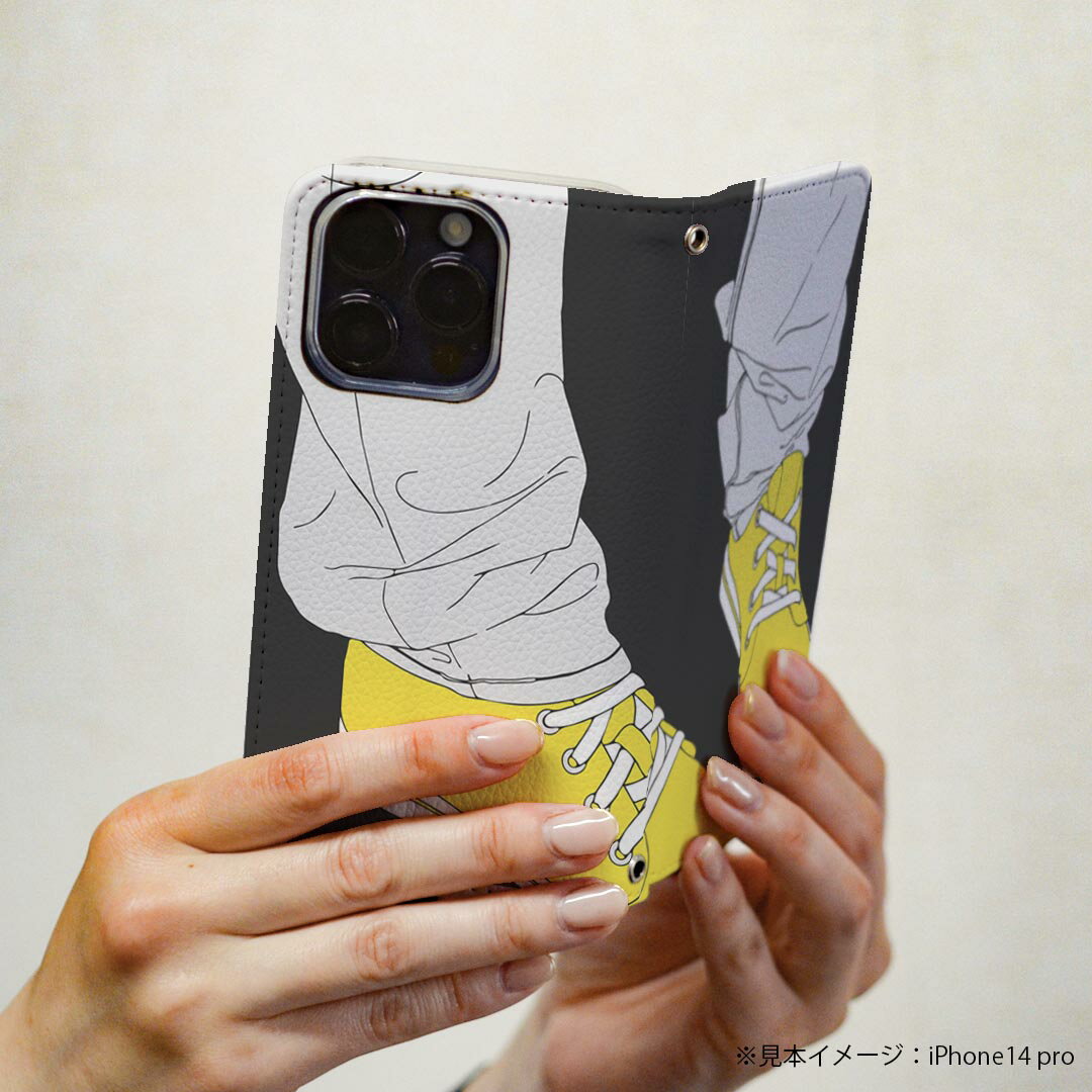 iPhone17 用 スマホカバー 各キャリア 共通対応 ケース カバー 手帳型 マグネット式 ピタッと閉まる レザーケース iphone17 カード収納 ポケット igcase 015715 靴　スニーカー　ファッション