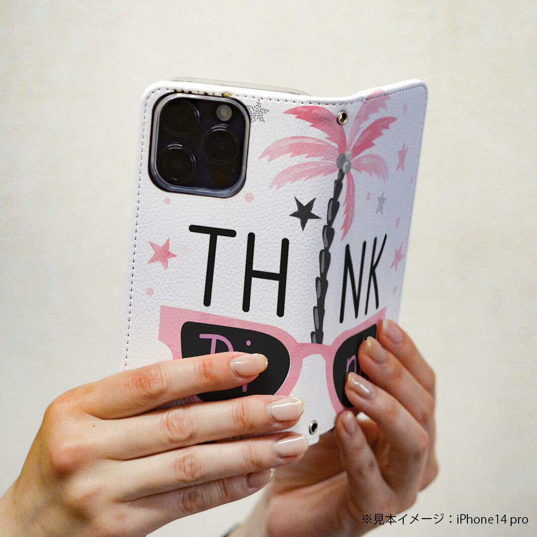 arrows NX F-01K アローズ NX 専用 ケース カバー 手帳型 マグネット式 ピタッと閉まる レザーケース f01k カード収納 ポケット igcase 015946 文字　英字　ピンク