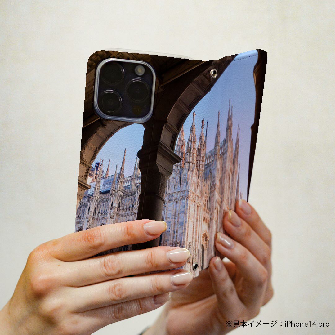 BASIO active3 KYG04 ベイシオ アクティブ3 ケース カバー 手帳型 マグネット式 ピタッと閉まる レザーケース kyg04 カード収納 ポケット igcase 016398 風景　城