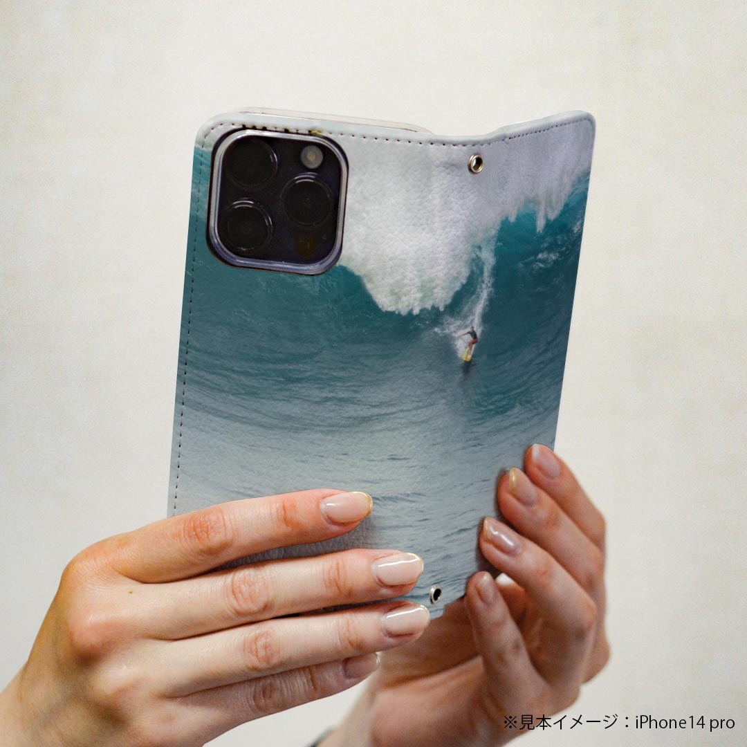 Google Pixel 8a 用 手帳型 ケース カバー ピクセル8a pixel8a 対応 ケース カバー 手帳型 マグネット式 ピタッと閉まる レザーケース カード収納 ポケット igcase 018354 サーフィン 海 写真