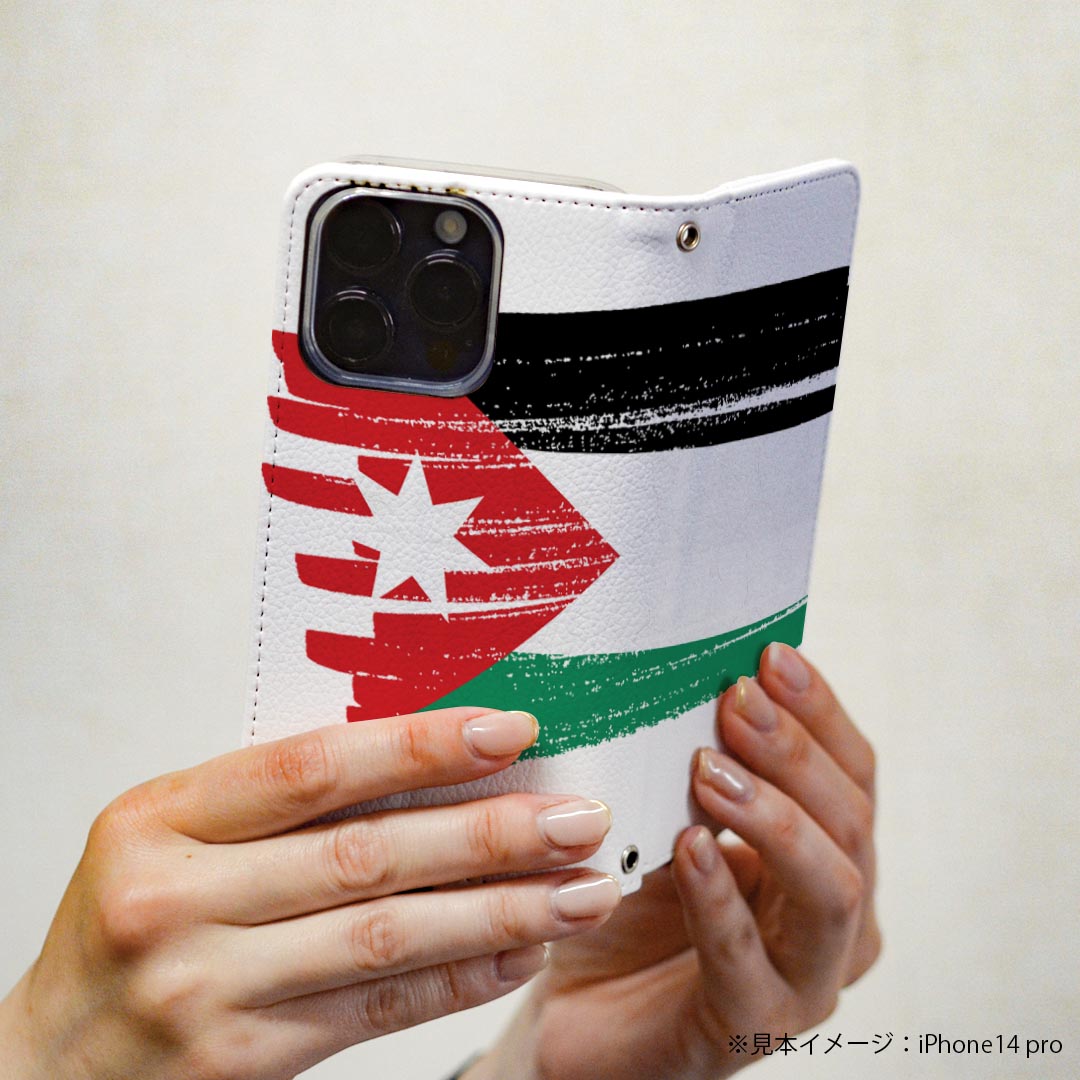 Galaxy S23 SC-51D SCG19 専用 ケース カバー 手帳型 マグネット式 ピタッと閉まる レザーケース sc51d カード収納 ポケット igcase 018479 国旗 jordan ヨルダン