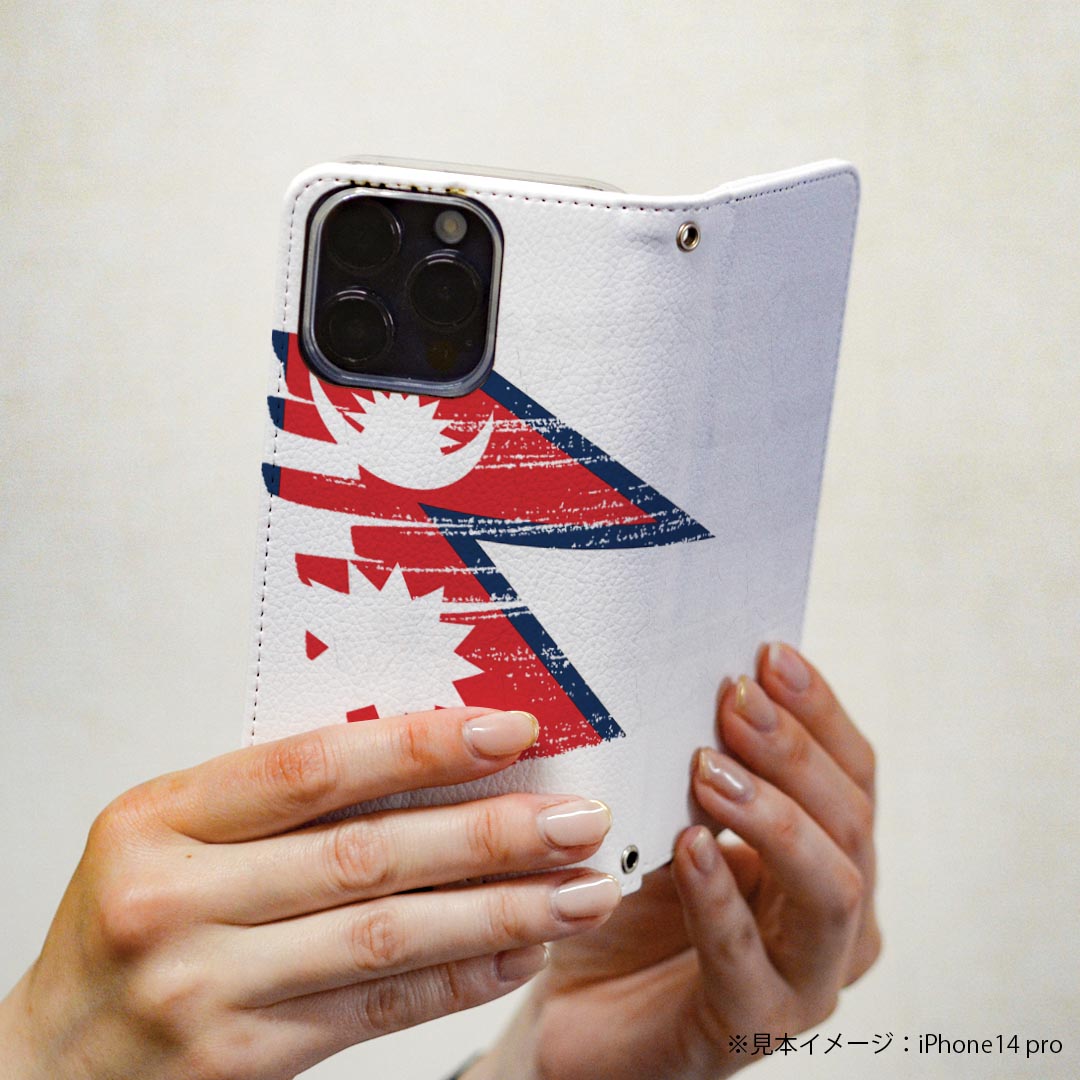 Galaxy S23 FE SCG24 用 ケース カバー 手帳型 マグネット式 ピタッと閉まる レザーケース カード収納 ポケット 018518 nepal ネパール