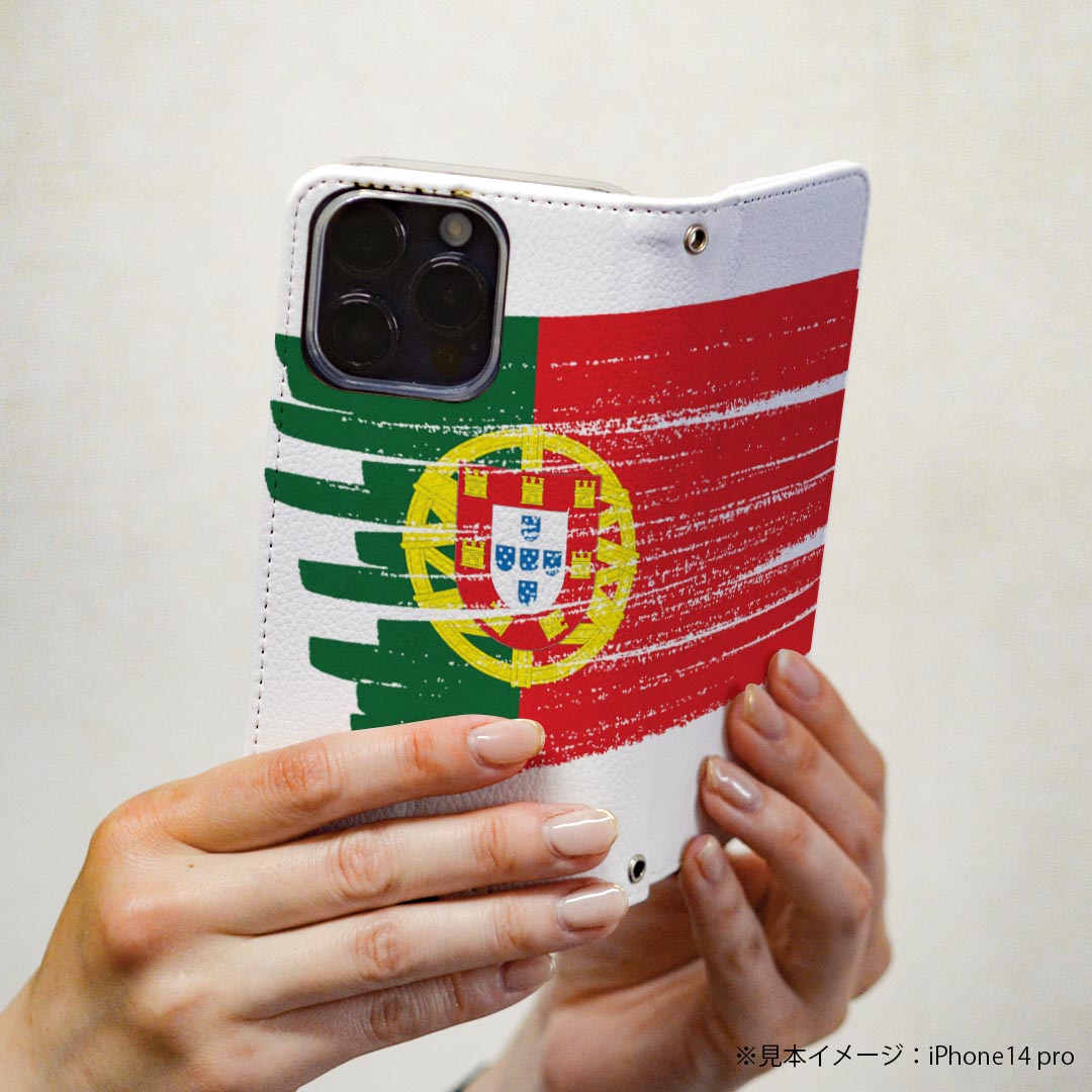 iPhone15 6.1インチ 専用 各キャリア iPhone 15 共通対応 ケース カバー 手帳型 マグネット式 ピタッと閉まる レザーケース iphone 15 カード収納 ポケット igcase 018539 国旗 portugal ポルトガル