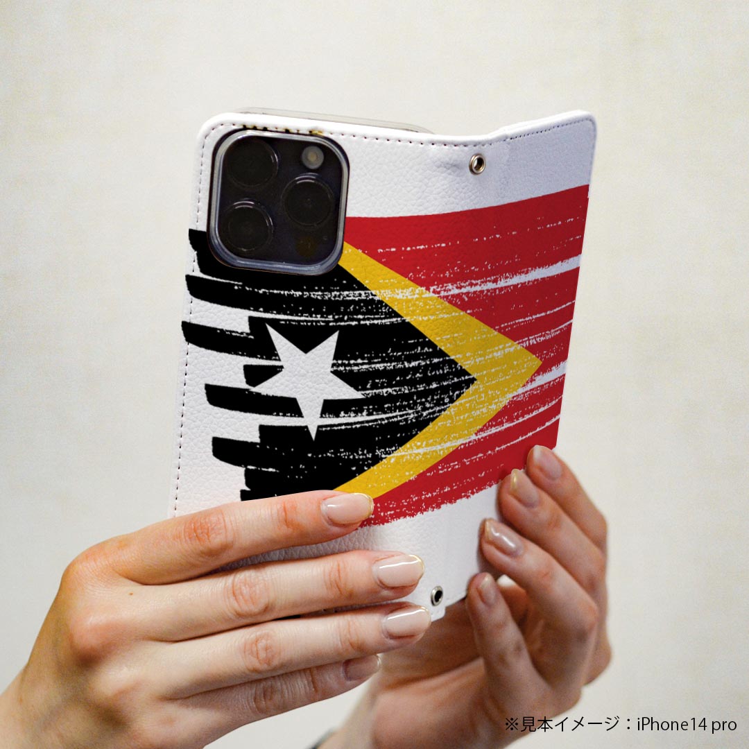 iPhone8 iphone 6/7/8 共通対応 アイフォーン 専用 ケース カバー 手帳型 マグネット式 ピタッと閉まる レザーケース sc02k カード収納 ポケット igcase 018581 国旗 timor-leste 東ティモール