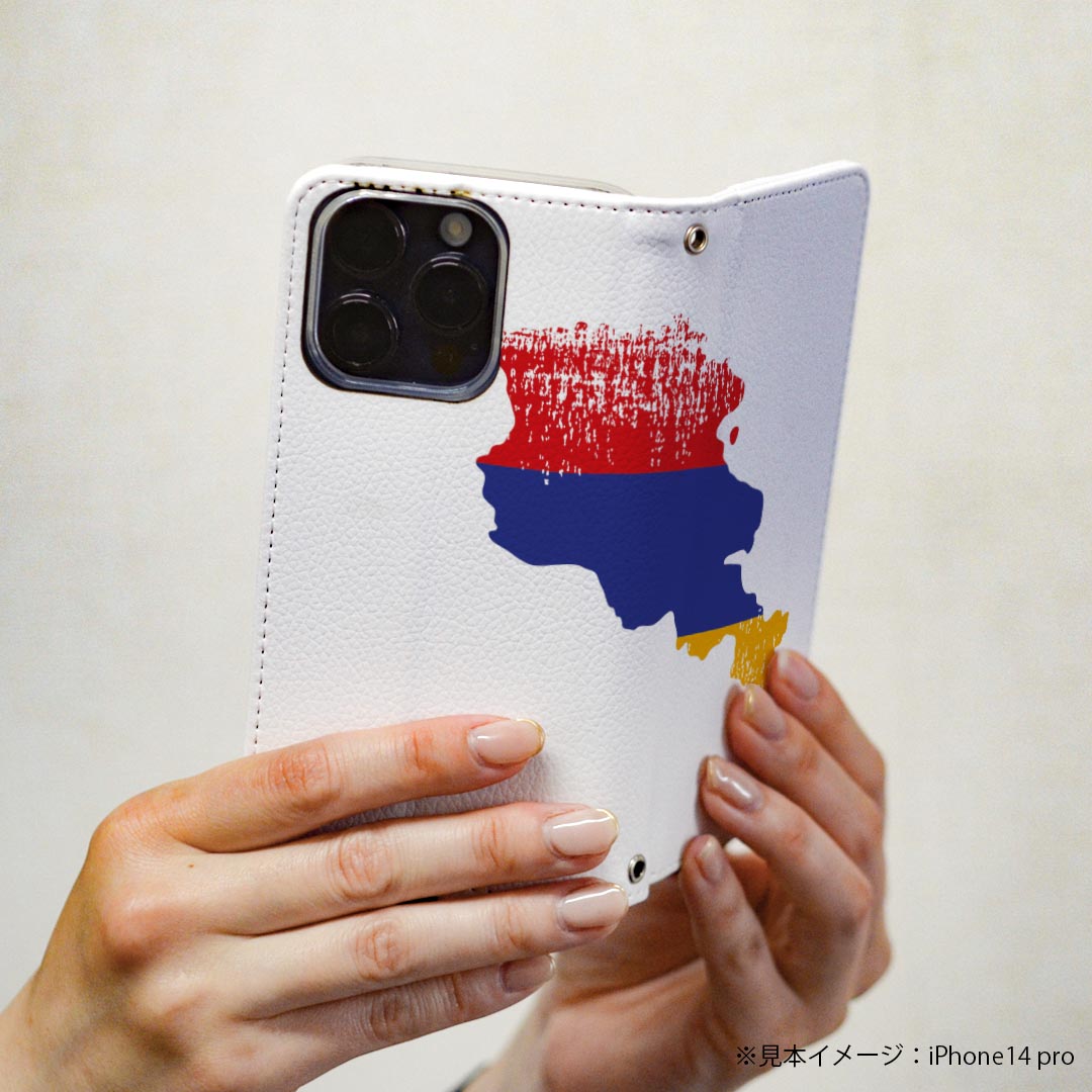 Xperia XZ1 SO-01K エクスペリア XZ1 専用 ケース カバー 手帳型 マグネット式 ピタッと閉まる レザーケース so01k カード収納 ポケット igcase 018763 国旗 armenia アルメニア