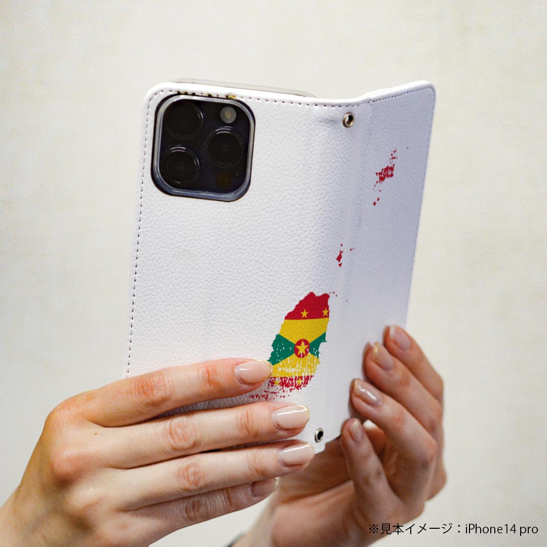 Xperia XZ1 SO-01K エクスペリア XZ1 専用 ケース カバー 手帳型 マグネット式 ピタッと閉まる レザーケース so01k カード収納 ポケット igcase 018838 国旗 grenada グレナダ