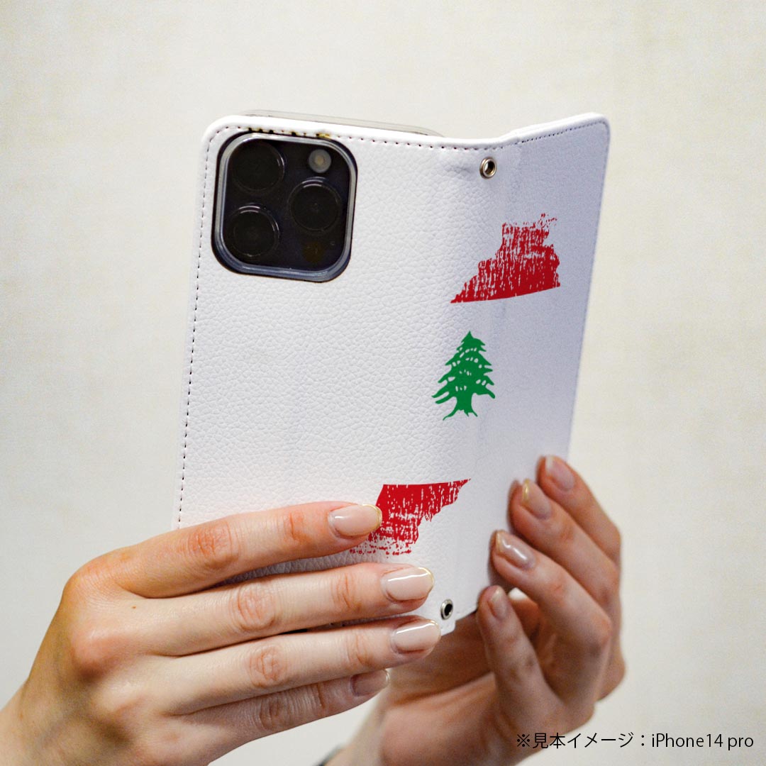 L-03K LG Electronics LG style エルジースタイル 専用 ケース カバー 手帳型 マグネット式 ピタッと閉まる レザーケース l03k docomo カード収納 ポケット igcase 018869 国旗 lebanon レバノン