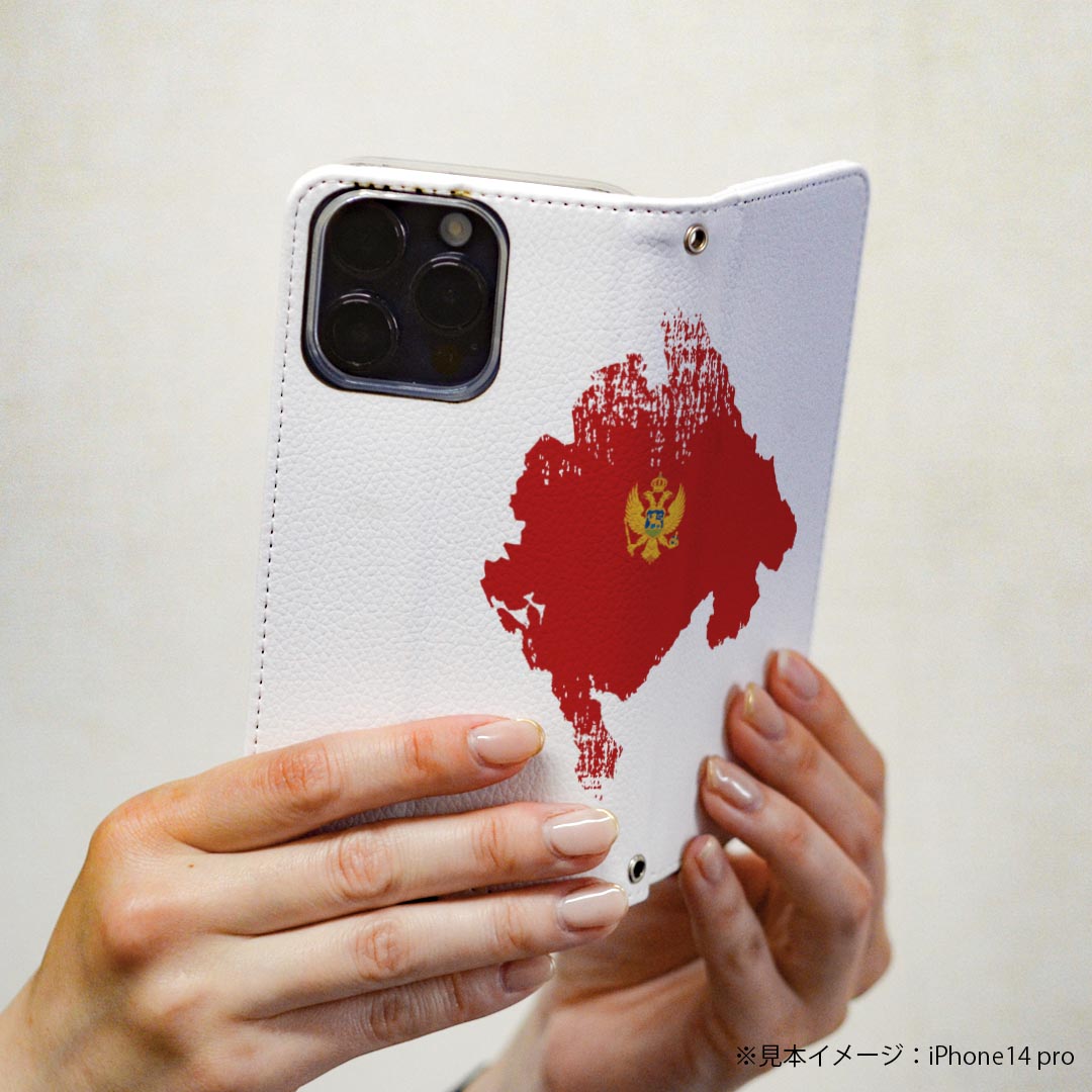 iPhone XR iPhone 10r アイフォーン エックスアール テンアール 専用 ケース カバー 手帳型 マグネット式 ピタッと閉まる レザーケース iphonexr カード収納 ポケット igcase 018892 国旗 montenegro モンテネグロ