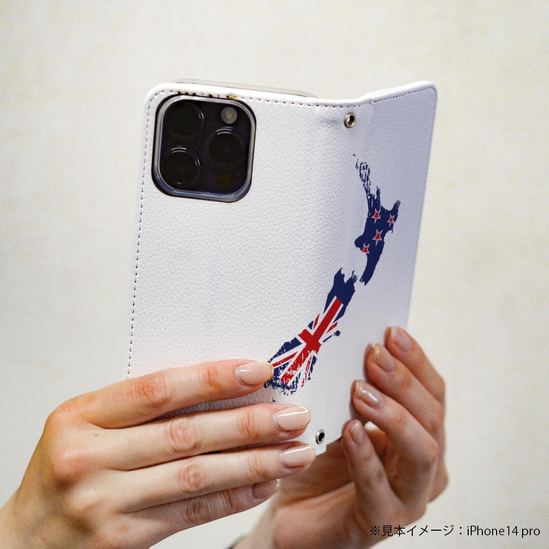 arrows NX F-01K アローズ NX 専用 ケース カバー 手帳型 マグネット式 ピタッと閉まる レザーケース f01k カード収納 ポケット igcase 018902 国旗 new_zealand ニュージーランド