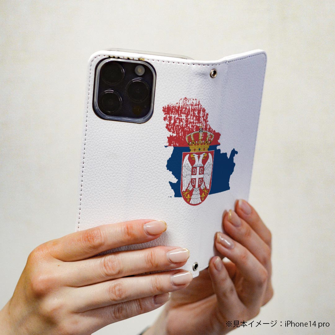 Galaxy A32 SCG08 専用 ケース カバー 手帳型 scg08 マグネット式 ピタッと閉まる レザーケース カード収納 ポケット igcase 018942 国旗 serbia セルビア