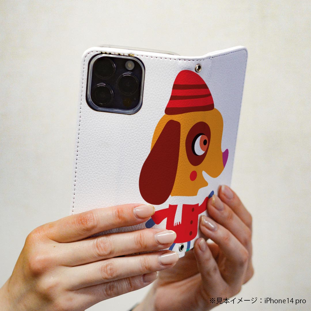 Xperia 1 IV エクスペリア SO-51C / SOG06 / A201SO 共通対応 専用 ケース カバー 手帳型 so51c マグネット式 ピタッと閉まる レザーケース カード収納 ポケット igcase 019027 イラスト アニマル キッズ