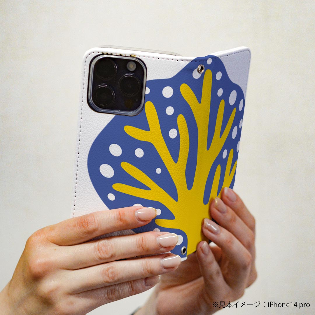 あんしんスマホ KY-51B 専用 ケース カバー 手帳型 マグネット式 ピタッと閉まる レザーケース ky51b カード収納 ポケット igcase 019033 イラスト アイコン クリスマス