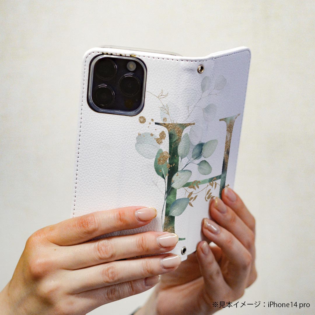 AQUOS sense6 SH-54B SHG05 専用 ケース カバー 手帳型 マグネット式 ピタッと閉まる レザーケース sh54b カード収納 ポケット igcase 019125 フォント 文字 h アルファベット — vista 3