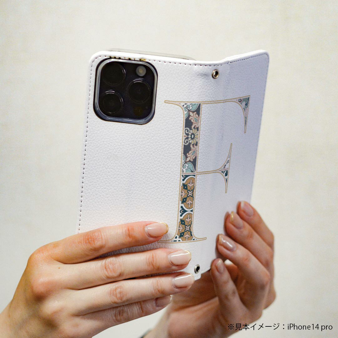 Galaxy A23 5G SC-56C SCG18 専用 ケース カバー 手帳型 マグネット式 ピタッと閉まる レザーケース sc56c カード収納 ポケット igcase 019249 フォント 文字 f アルファベット